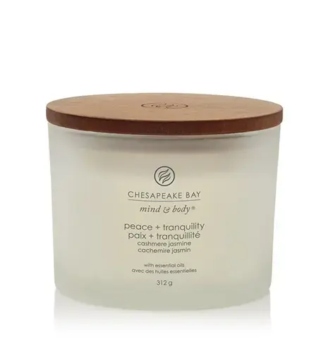 Chesapeake Bay Peace + Tranquility scented candle with 3 wicks 312 g