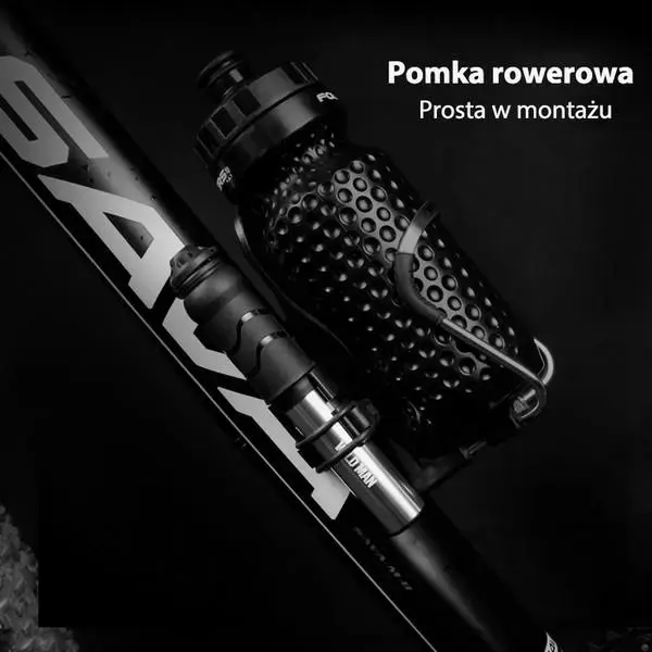 WILDMAN Pompka rowerowa ręczna GK1 aluminiowa czarna|black