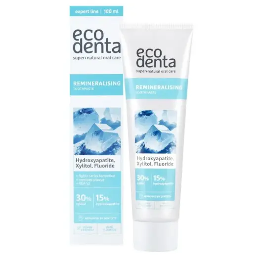 Ecodenta, Remineralising, Anti-Caries & Anti-Plaque, Toothpaste, 100 ml