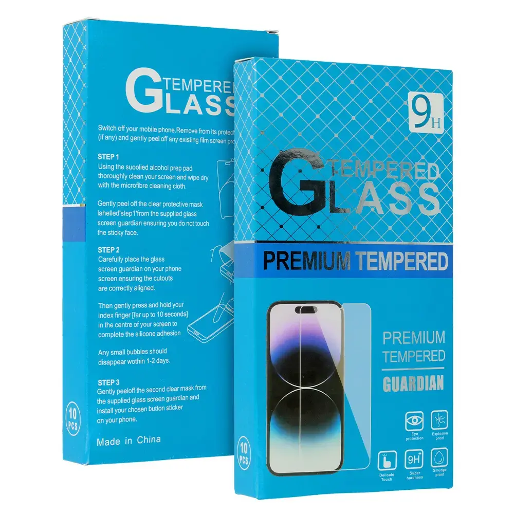 Tempered glass Blue Multipack (10 in 1) for IPHONE 14 PRO
