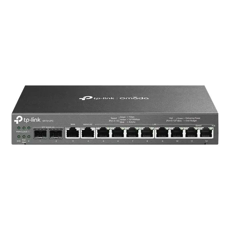 TP-Link Omada ER7212PC V1 - router - desktop, wall-mountable