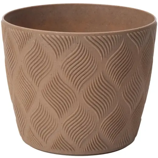 Puķu pods Flow Petit Eco 19cm, brūns
