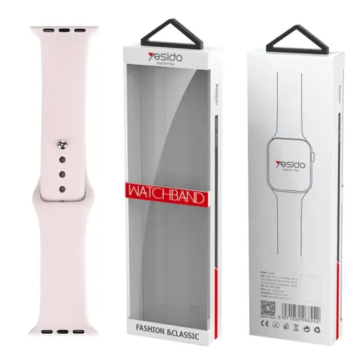 YESIDO WB44 SILICONE STRAP FOR iWATCH S 42/44/45 (97+118) #17 SILT