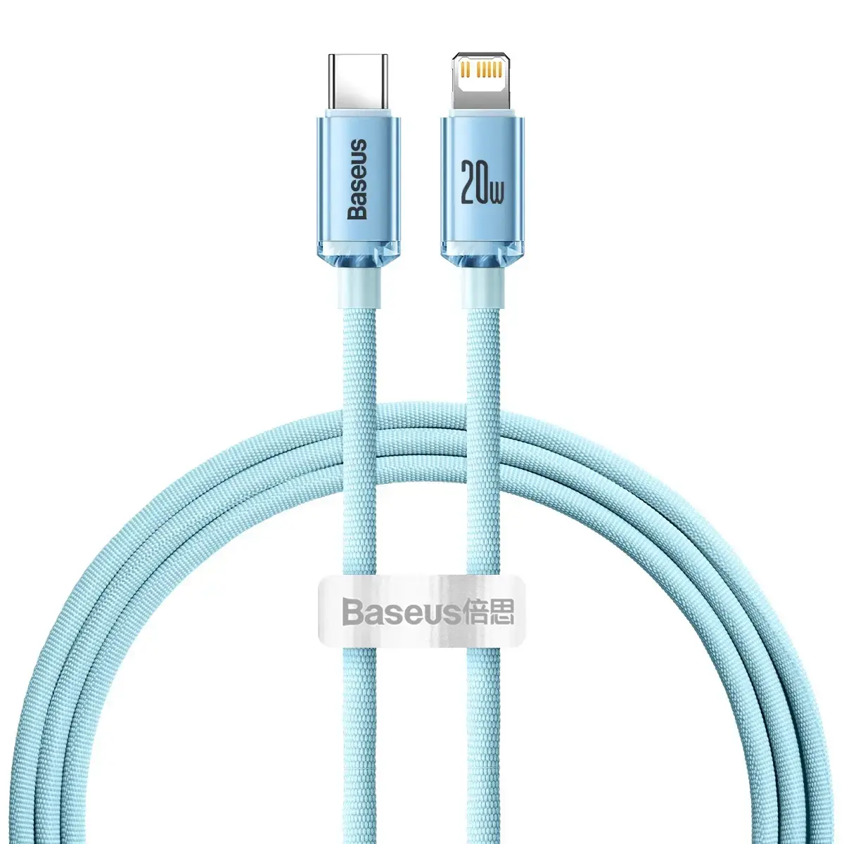 Baseus CAJY001303 datu pārraides un uzlādes vads | Lightning uz USB-C | 20W | 1.2m | zils
