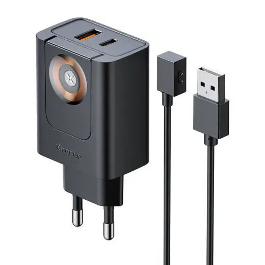 McDodo CH-3700 travel charger | 30W | USB-C, USB-A | black
