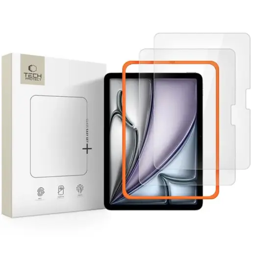 SZKŁO HARTOWANE TECH-PROTECT EASY SET+ 2-PACK IPAD AIR 11” 6 | 7 | 2024-2025 CLEAR