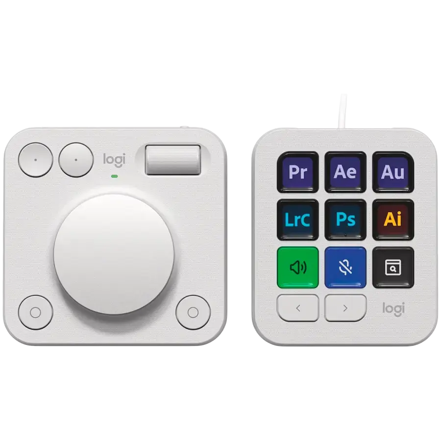 LOGITECH MX Creative Console - PALE GREY - 2.4G/BT/corded - EMEA28i-935 - EMEA+CN