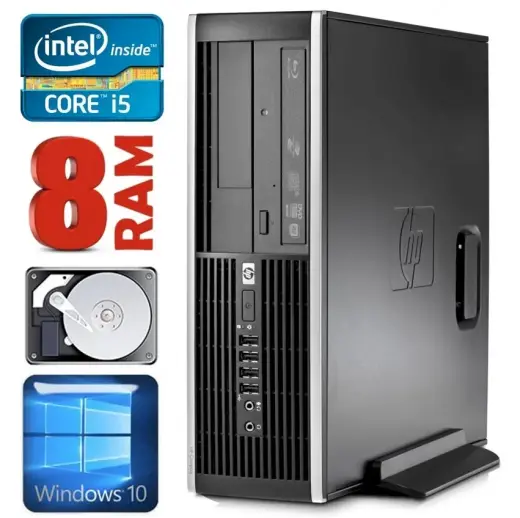 HP 8100 Elite SFF i5-750 8GB 250GB NVS295 DVD WIN10 [refurbished]