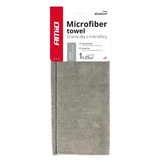 Microfiber cloth for polishing 40x60cm 340g AMIO-03743