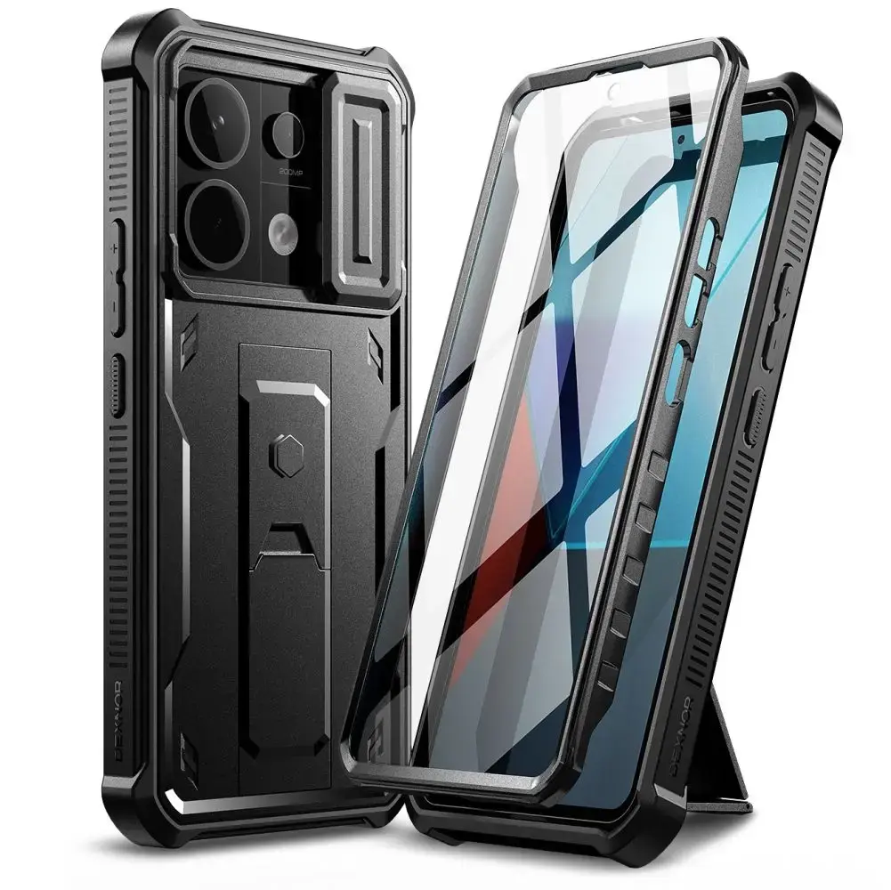 Tech-Protect Kevlar Cam+ case for Xiaomi Redmi Note 13 Pro 5G | Poco X6 5G - black