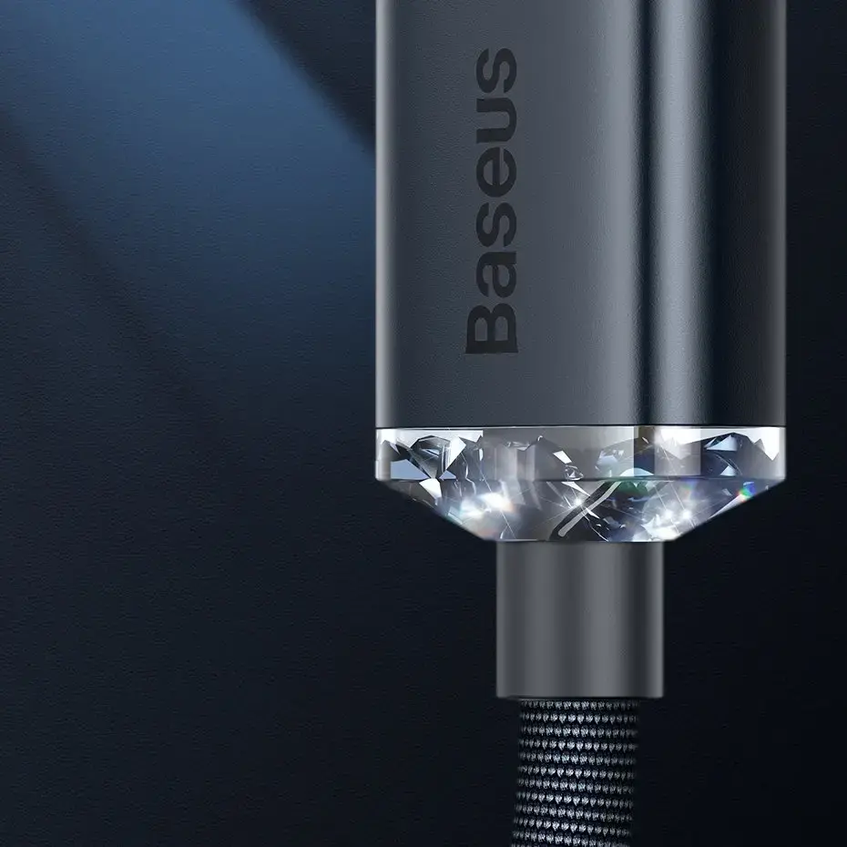 Baseus Crystal Shine Series datu pārraides un uzlādes vads | USB-A uz Lightning | 12W | 2m | zils