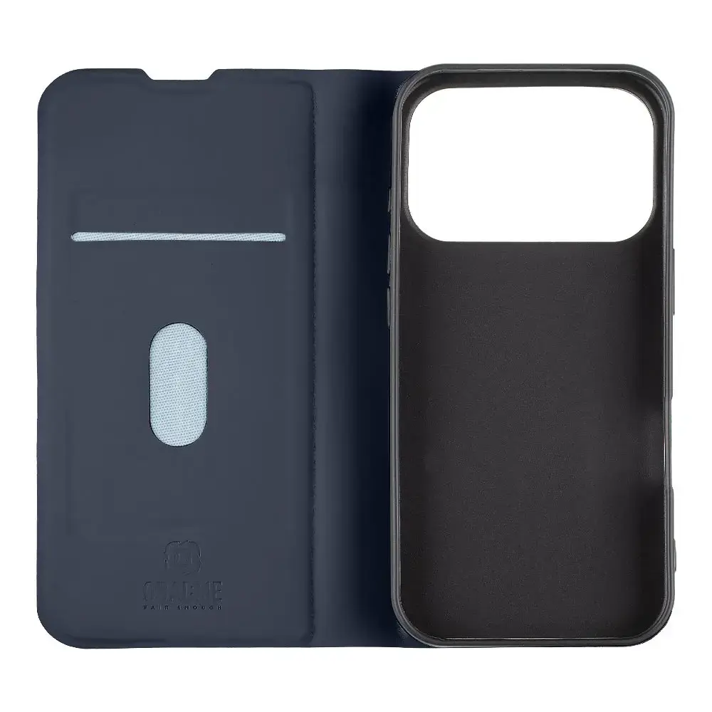 OBAL:ME SmoothTouch Case grāmatveida maciņš telefonam iPhone 17 Pro zils