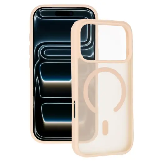 Tel Protect Aura Matte чехол с поддержкой MagSafe для телефона iPhone 17 Pro Max gardenia