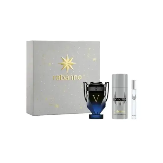 Rabanne Invictus Victory Elixir Eau De Perfume Spray 100ml Set 3 Pieces