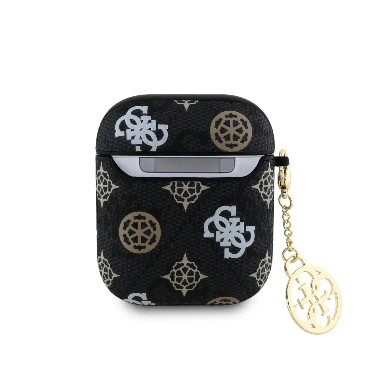 Guess PU 4G Peony Charm Case for AirPods 1/2 Black