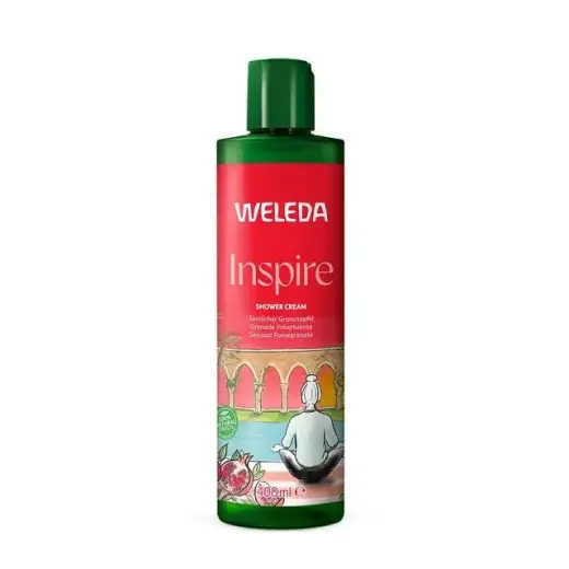 Weleda Inspire Pomegranate Body Wash in Clear