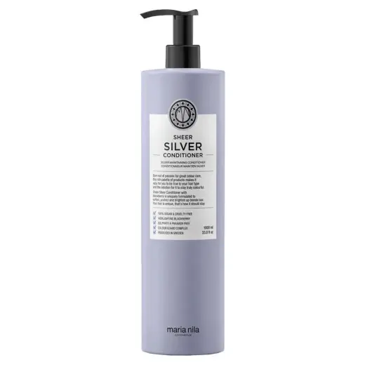 Maria Nila, Sheer Silver, Paraben-Free, Hair Conditioner, Moisturizing, 1000 ml