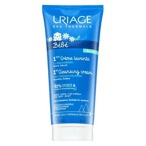 Uriage Bébé Nourishing Protective Cleansing Cream 1st Cleansing Cream with Organic Edelweiss 200 ml.