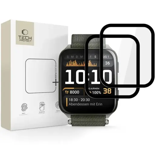 SZKŁO HYBRYDOWE TECH-PROTECT GLASS FLEX+ 2-PACK GARMIN VENU X1 BLACK