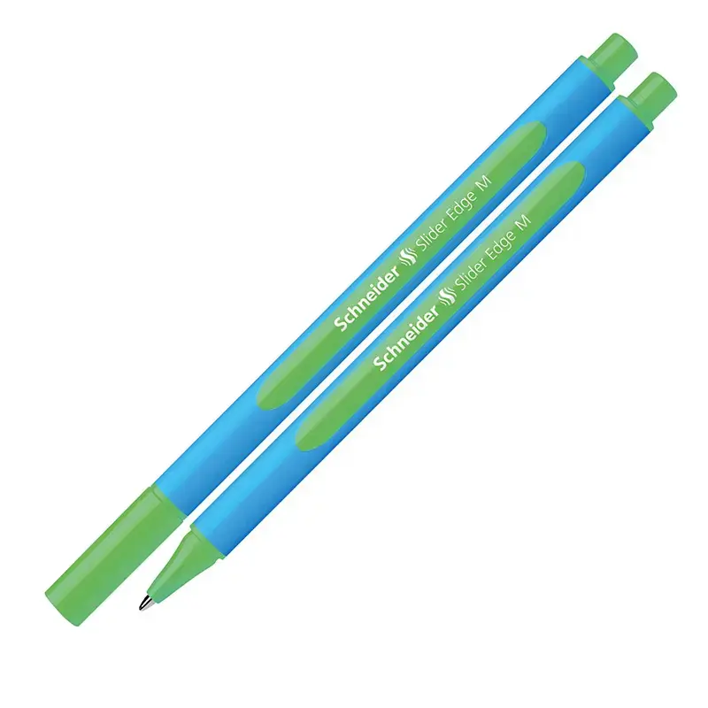 Lodīšu pildspalva SCHNEIDER SLIDER EDGE 0.7mm, zils korpuss, zaļa tinte