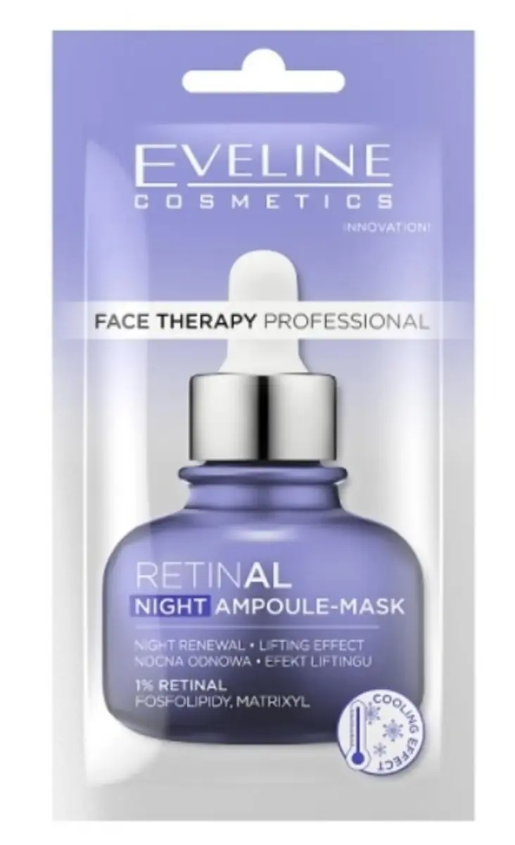 Eveline Cosmetics, Therapy Professional, Retinol, Lifting, Night Sleeping Mask, 8 ml