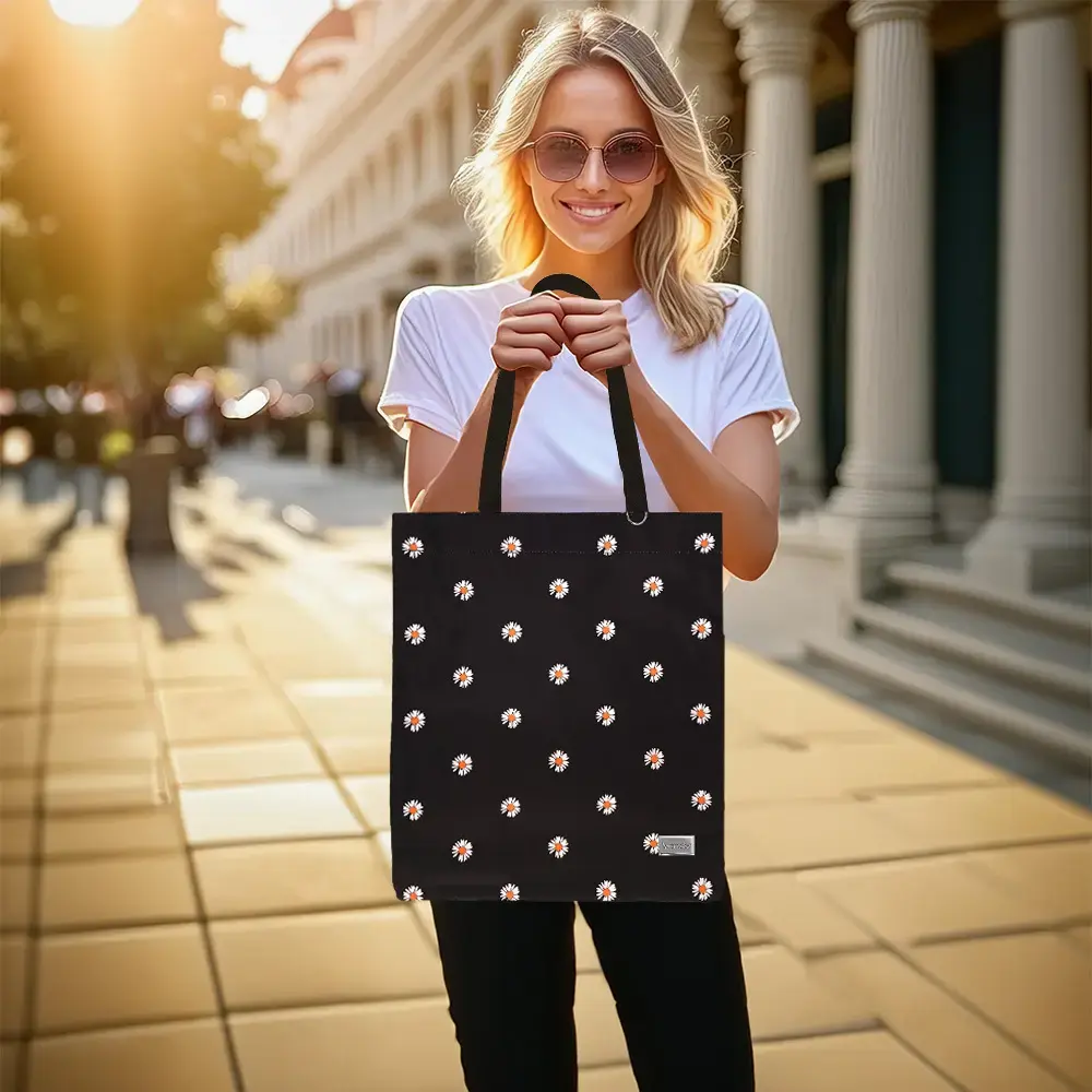 Shopping bag Wonder pattern 3 black