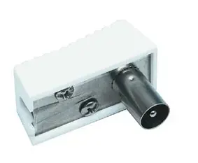 TV plug angled, cable mount
