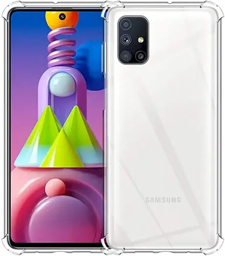 Fusion anti shock 0.5 mm silicone case for Samsung M515 Galaxy M51 transparent
