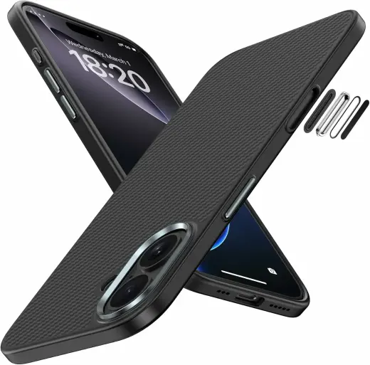 Benks Magnetic Armor Pro Kevlar Case Metal Frame 600D (A067) for Iphone 17 black (Camera Control Button)
