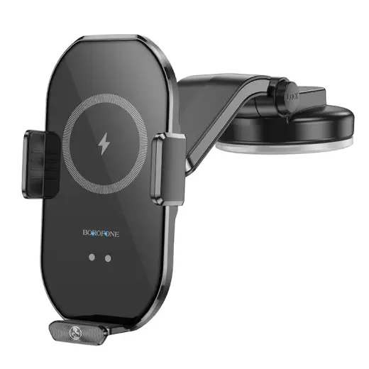 Borofone Car holder BH206 Rusher with induction charging to dashboard black