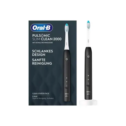 Braun Oral-B OralB Toothbrush Pulsonic Slim Clean 2000 black Schwarz (396208)