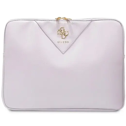 Guess Sleeve GUCS14ZPGSTEGU 14" fioletowy|purple Triangle 4G