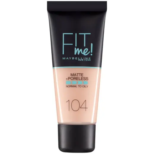 Maybelline Fit Me Matte & Poreless Foundation 104 Soft Ivory 30 Ml