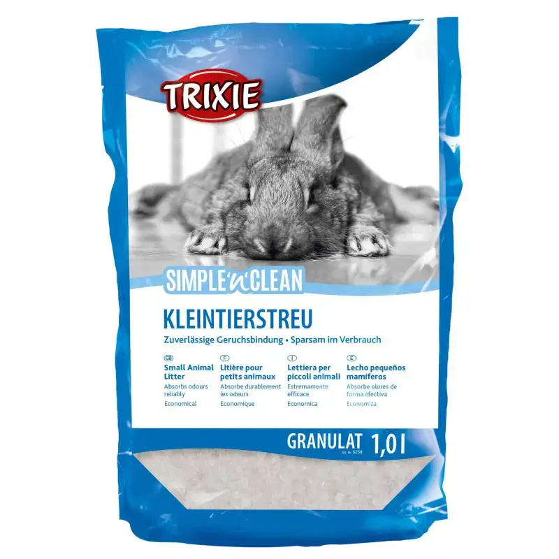 Pakaiši grauzējiem / silikona smiltis : Trixie Fresh and Easy rodent litter, 1 L