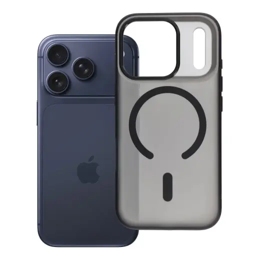 Flexline Mag telefoni ümbris MagSafe toega iPhone 17 Pro must