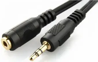 cable Gembird 3.5 mm stereo audio extension black
