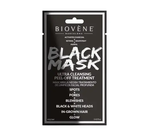 Biovene, Black Mask, Cleansing, Peel-Off Mask, For Face, 12.5 ml