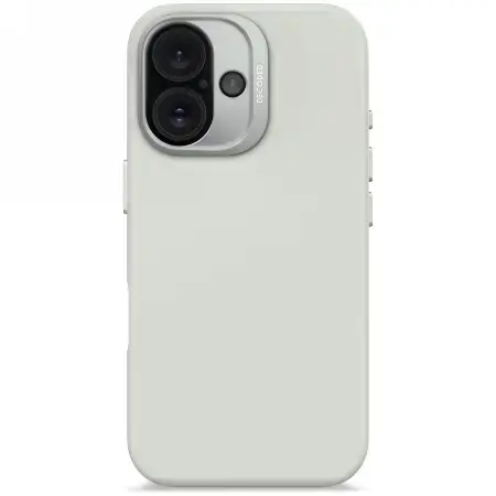 Decoded AntiMicrobial Silicone Backcover with MagSafe for iPhone 16 - Gray