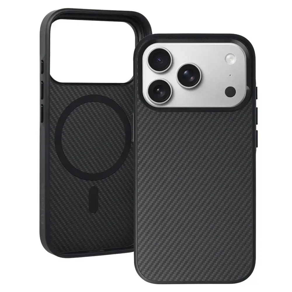 Liavec Carbon Core maciņš telefonam iPhone 17 Pro melns