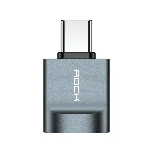 Rock Adapter CA03 - USB (female) to Type C (male) - dark grey