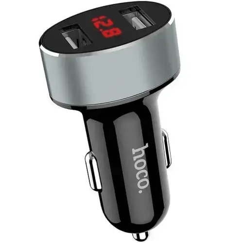 Hoco Z26 Car charger with LED display 2xUSB 2.1A