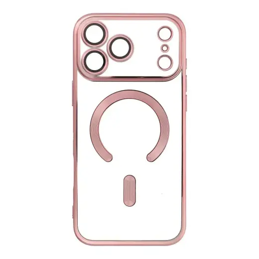 Electro Mag чехол с поддержкой MagSafe для телефона iPhone 17 Pro Max розовый