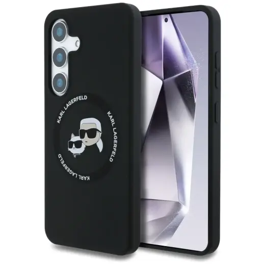 Силиконовый чехол для телефона Karl Lagerfeld для Samsung Galaxy S25 Plus черный