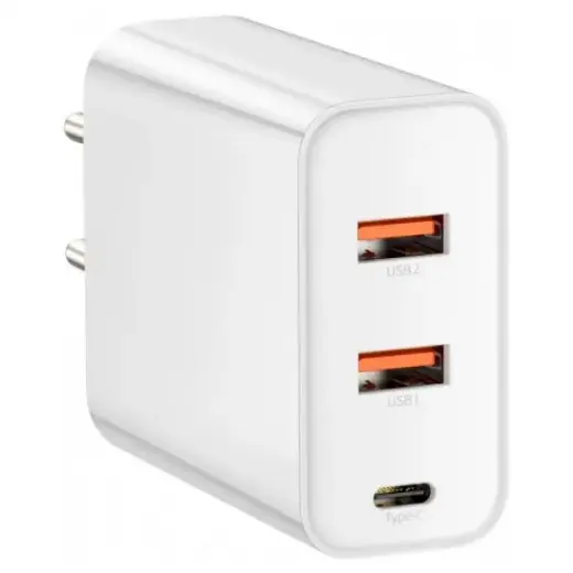 Baseus Speed PPS CCFS-G02 Travel Charger 2 x USB | USB-C | 60W | 5A | Quick Charge 3.0 | White