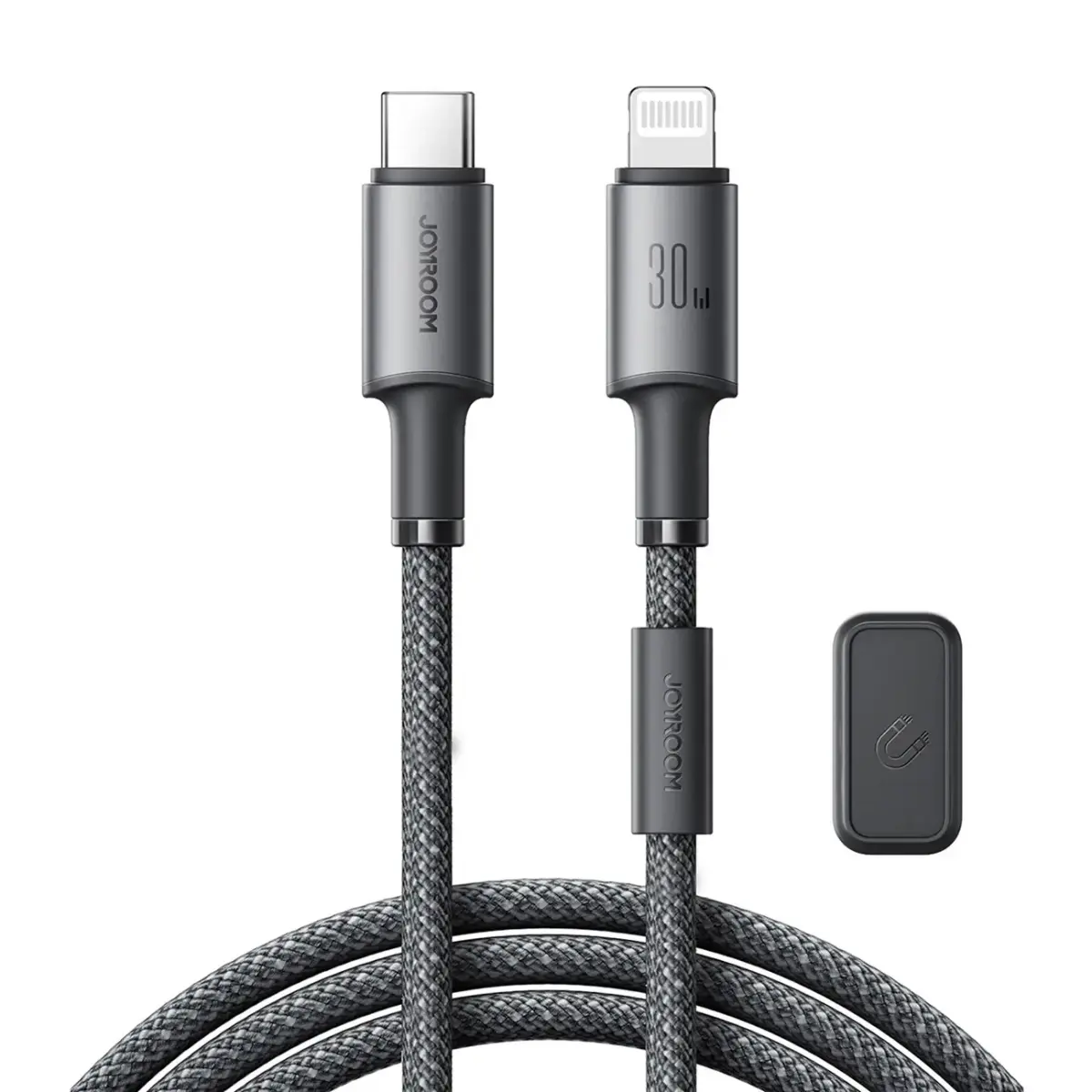 Joyroom S-A50 Unlimited Series datu pārraides un uzlādes vads | USB-C uz Lightning | 30W | 1.2m | pelēks
