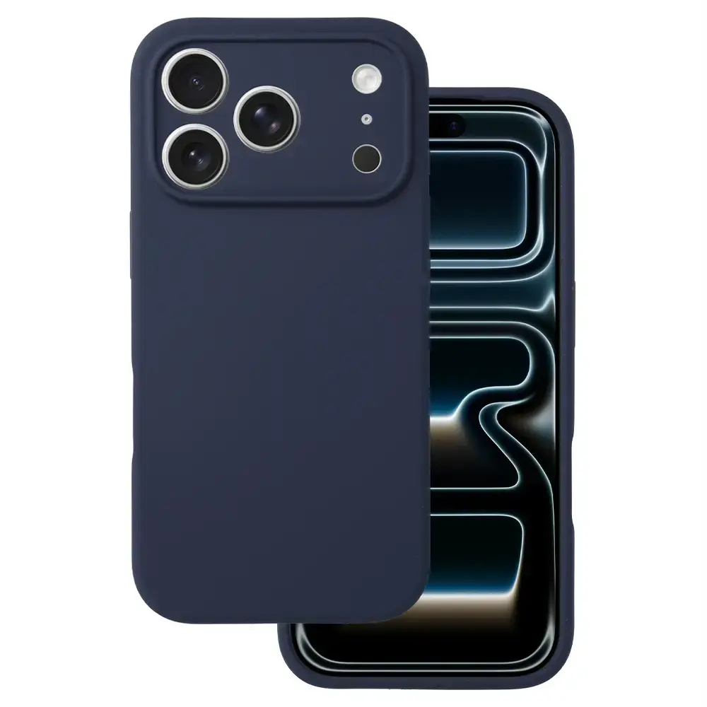 Silicone Lite maciņš telefonam iPhone 17 Pro tumši zils