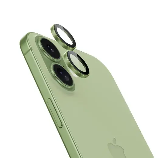 Benks Tempered glass DR Sapphire Lens Protector on camera for Iphone 17 (lens 2 pieces) green