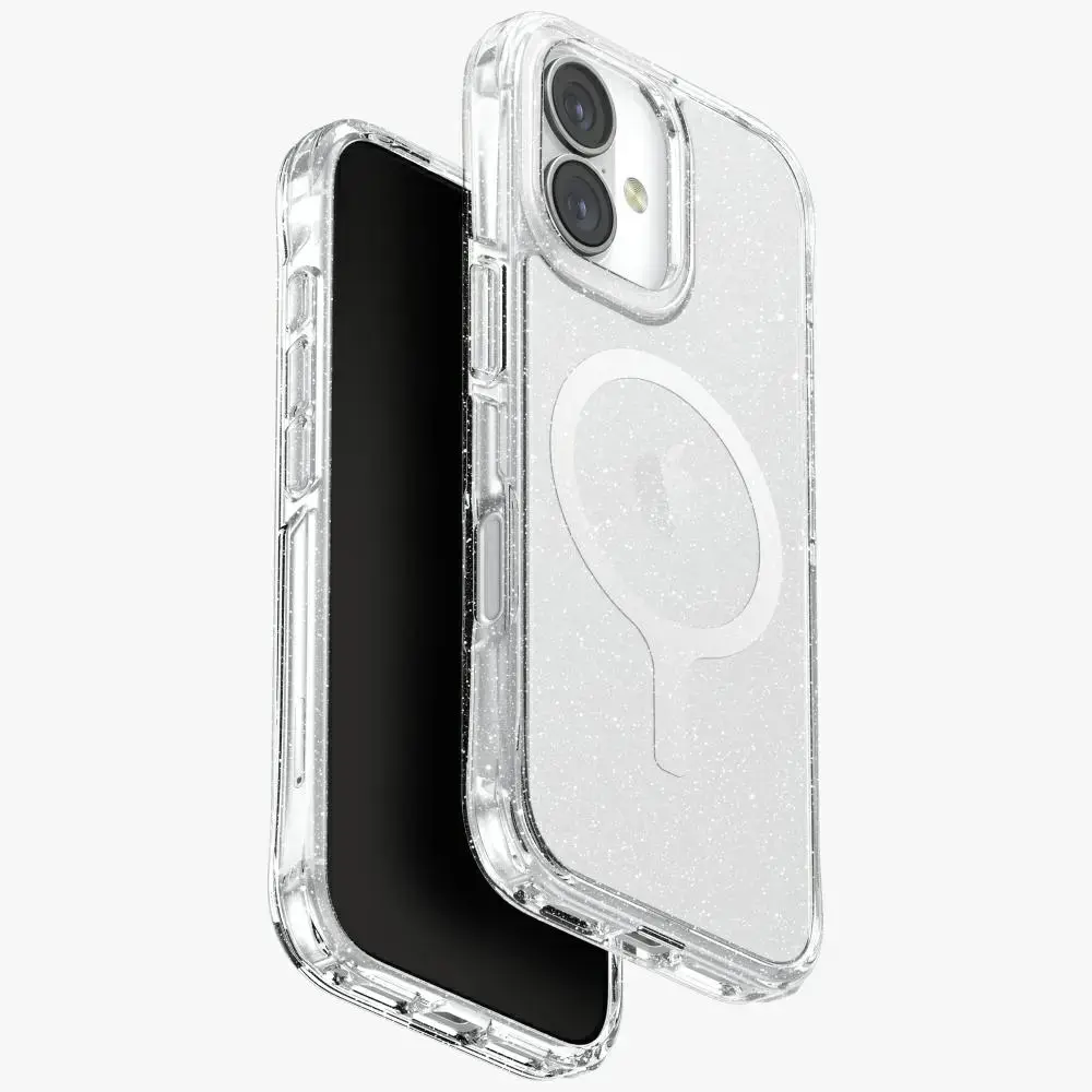 UNIQ LifePro Xtreme maciņš ar statīvu un MagSafe atbalstu telefonam iPhone 17 caurspīdīgs
