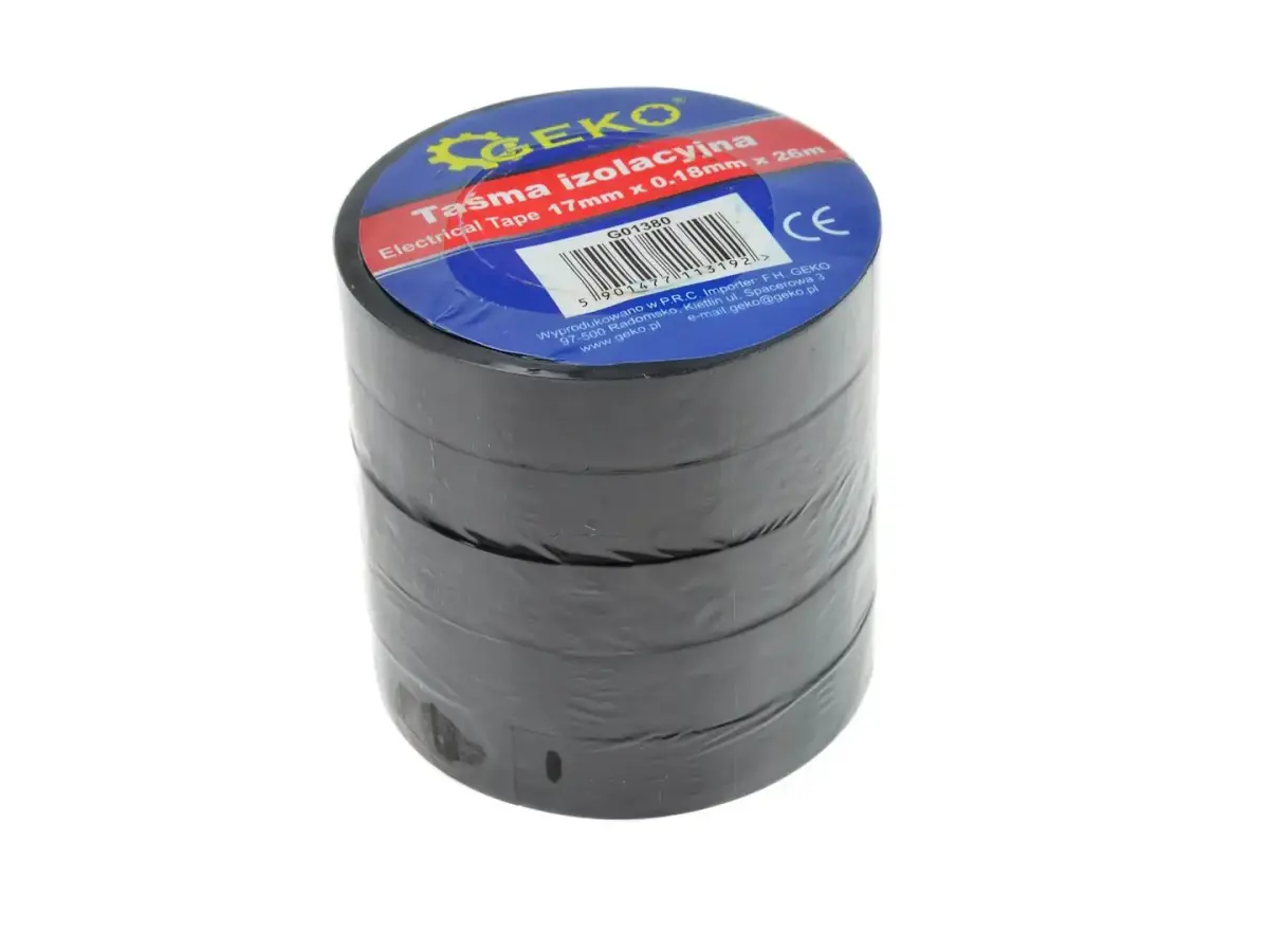 Izolācijas lente melna, liesmu slāpējoša B tips 17mm x 0,18mm x 26m