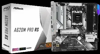 ASRock Motherboard A620M PRO RS - Micro ATX - Socket AM5 - AMD A620